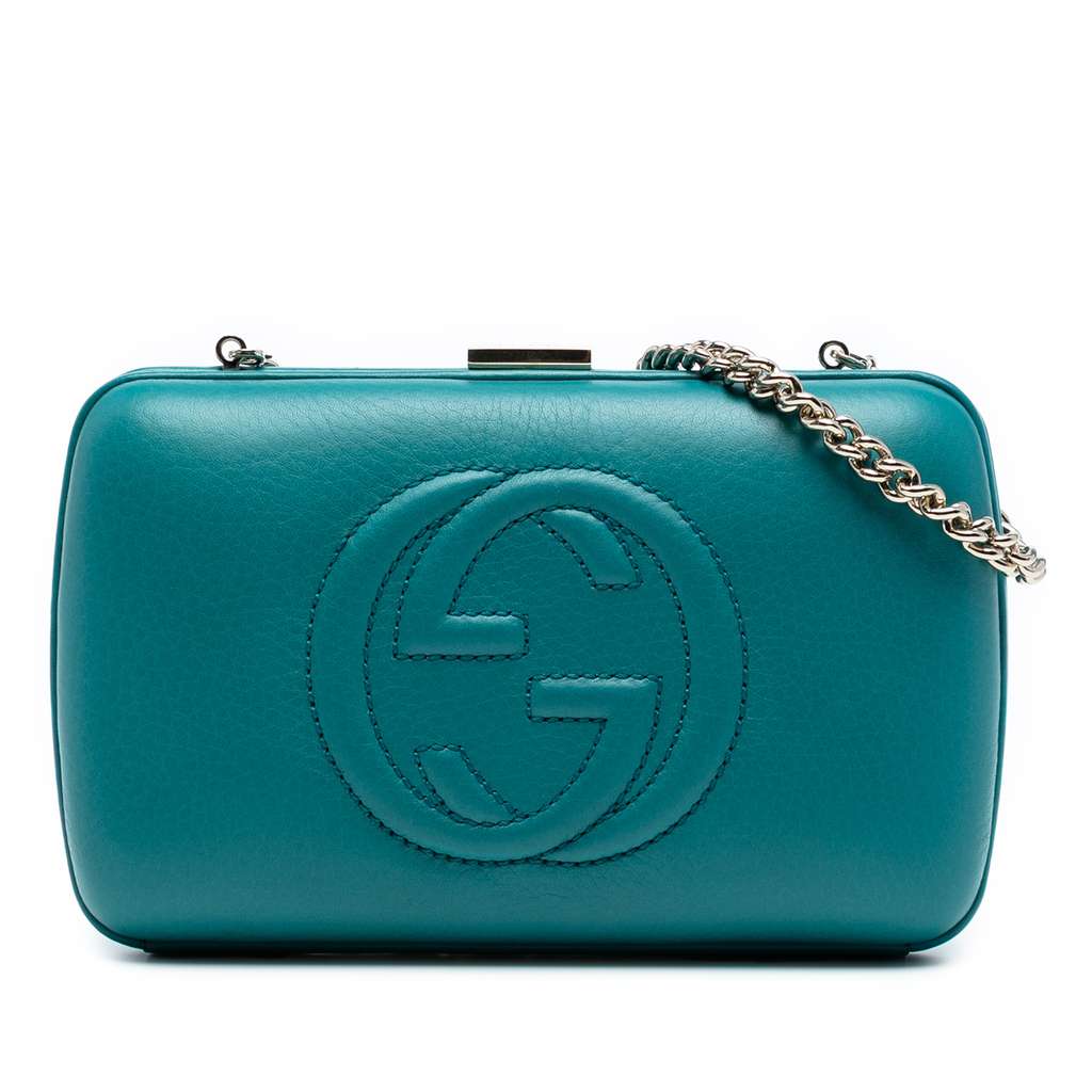 Gucci Leather Soho Clutch on Chain