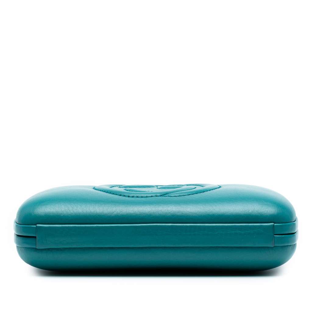 Gucci Leather Soho Clutch on Chain - 3