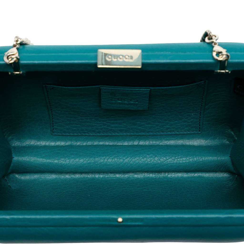 Gucci Leather Soho Clutch on Chain - 4
