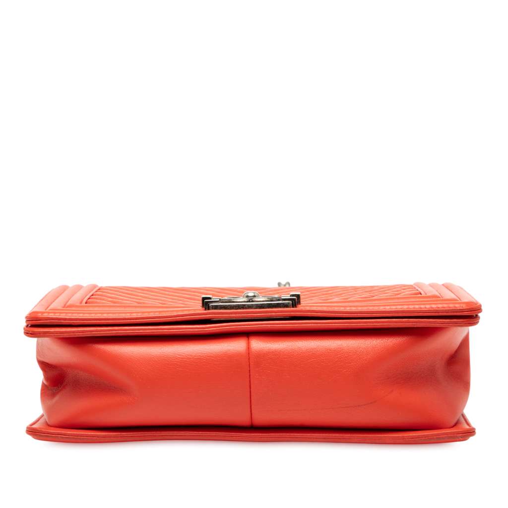 Chanel Old Medium Chevron Lambskin Boy Flap - 3