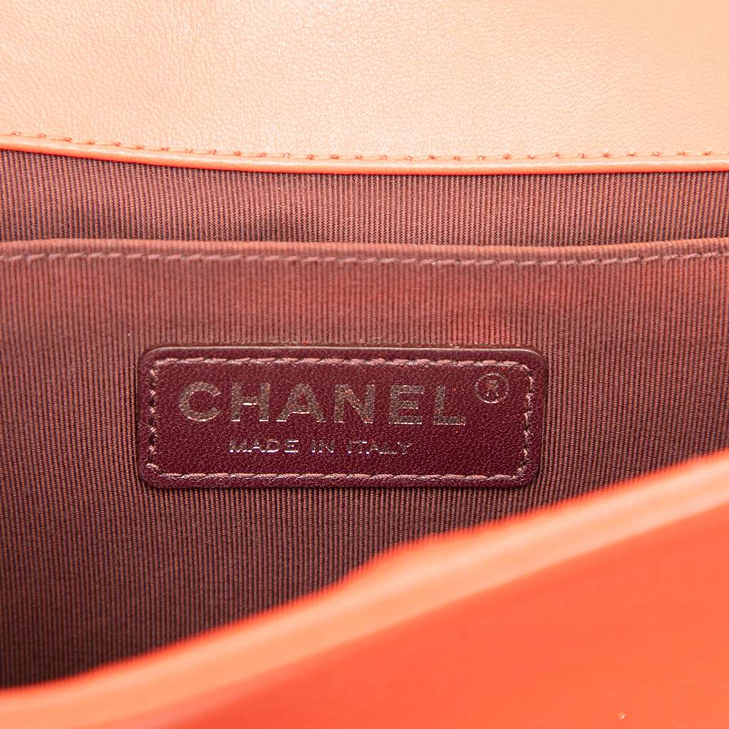 Chanel Old Medium Chevron Lambskin Boy Flap - 5