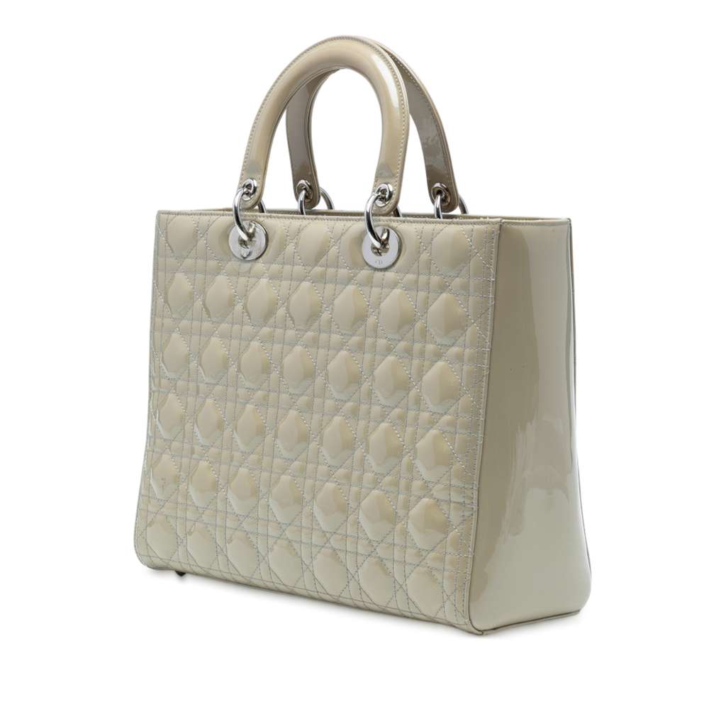 Dior Large Patent Cannage Lady Dior - 2