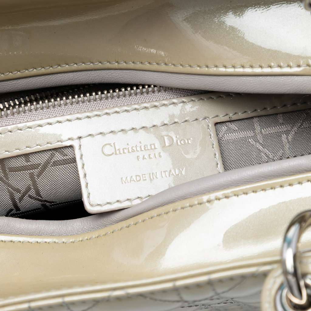 Dior Large Patent Cannage Lady Dior - 5