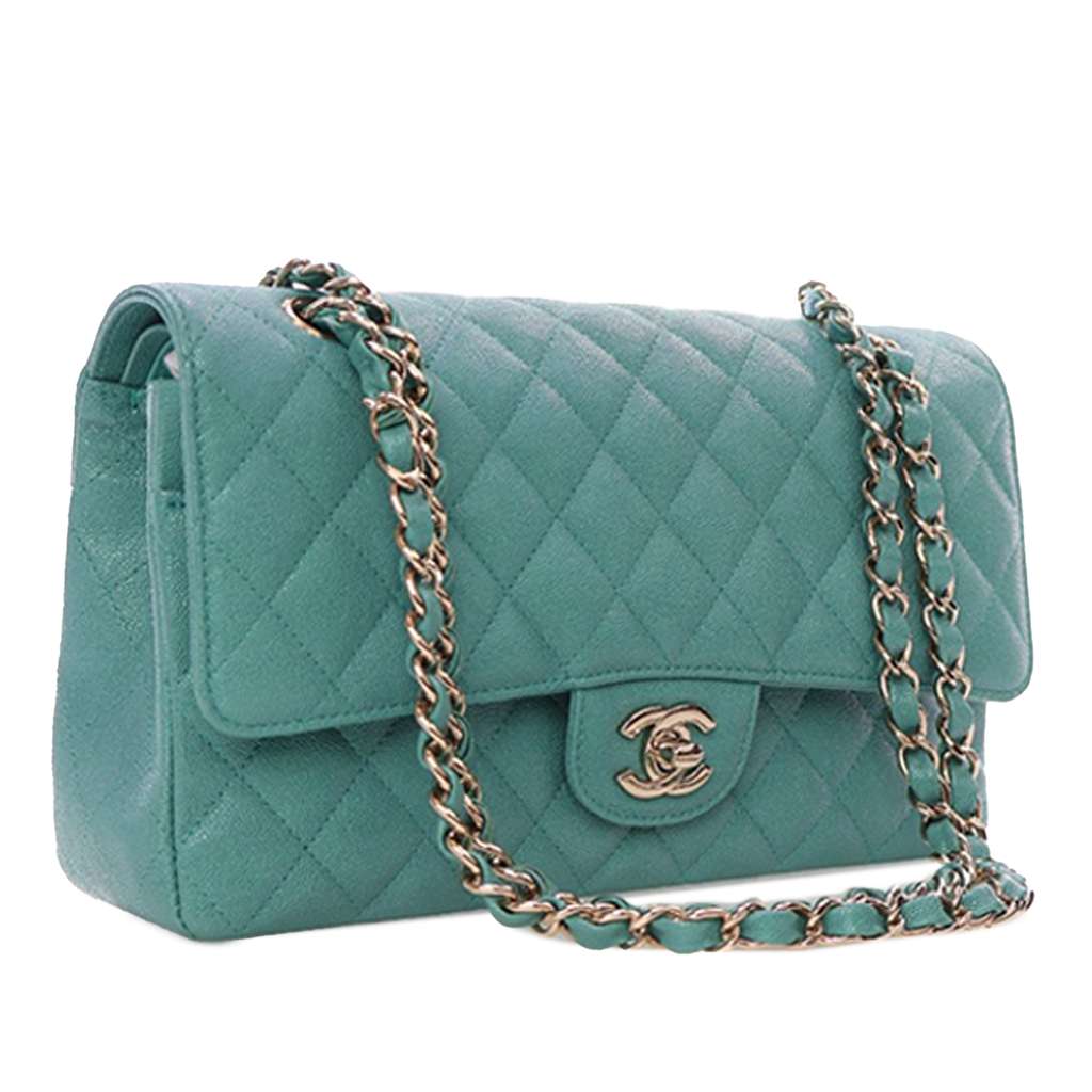 Chanel Medium Classic Iridescent Caviar Double Flap - 3