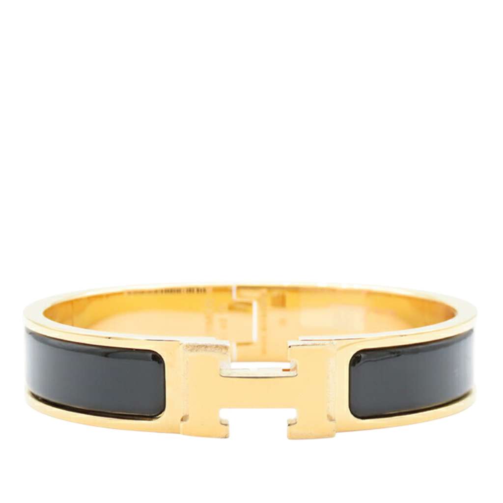 Hermès Narrow Enamel Clic H Bracelet PM