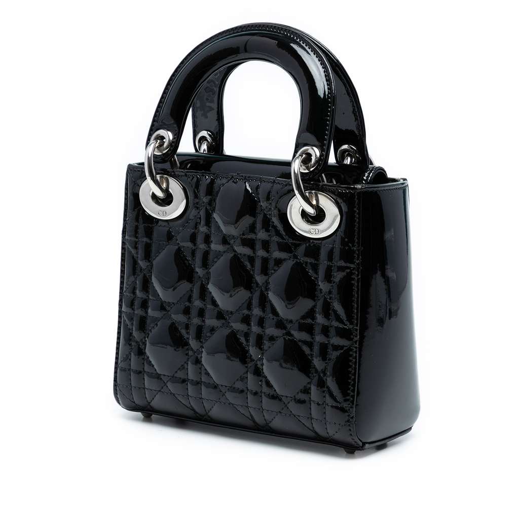 Dior Mini Patent Cannage Lady Dior - 2