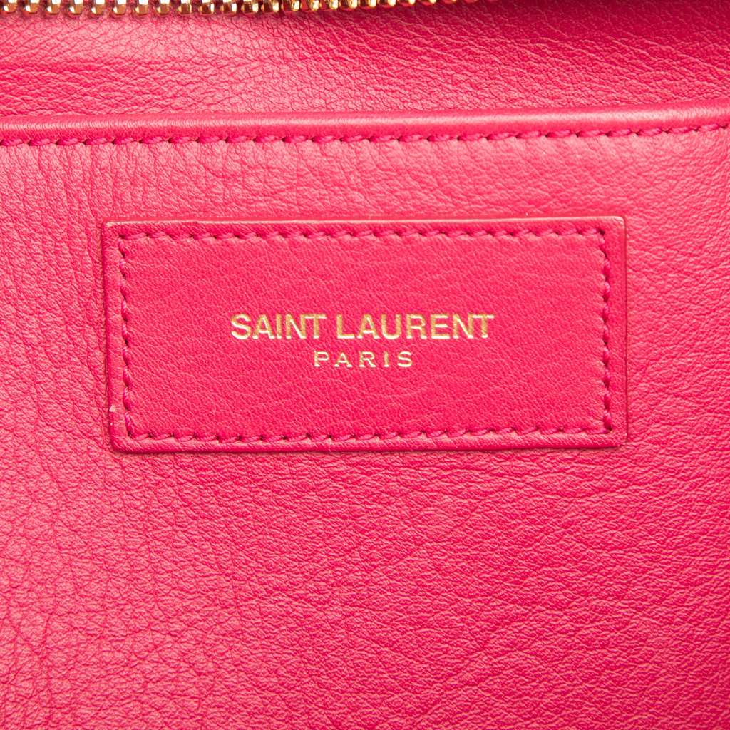 Saint Laurent Small Calfskin Cabas Chyc Satchel - 5