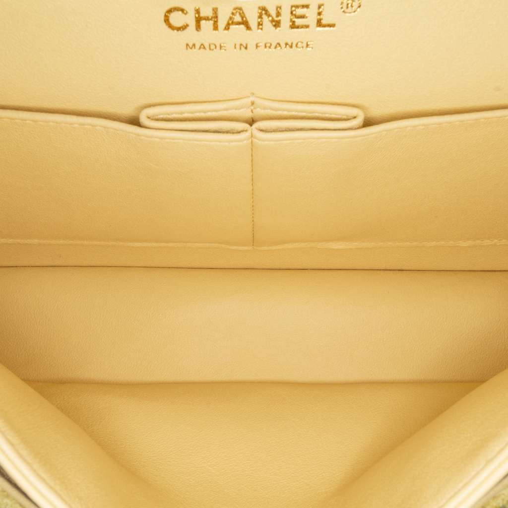 Chanel Medium Classic Fringed Tweed Double Flap - 5