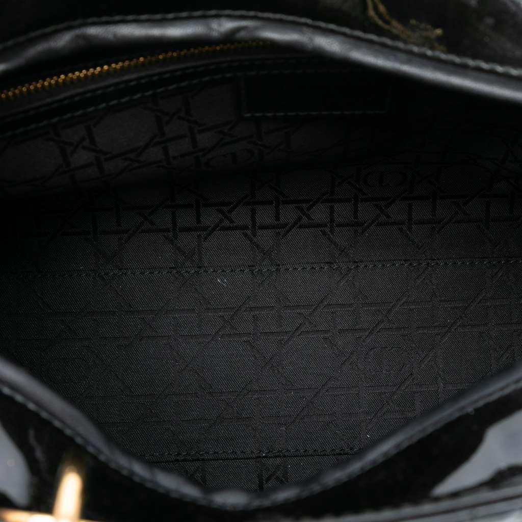 Dior Large Patent Cannage Lady Dior - 4