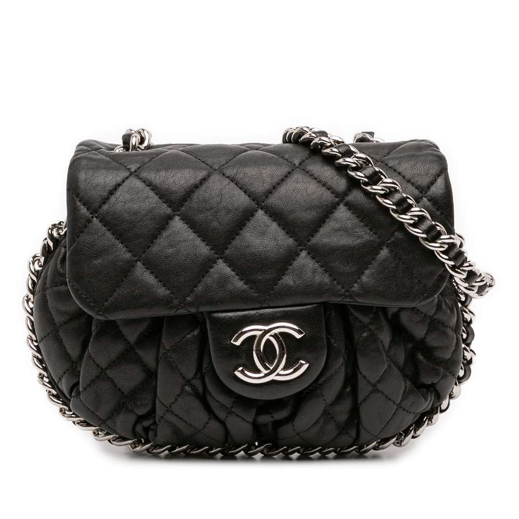 Chanel Mini Quilted Lambskin Chain Around Flap