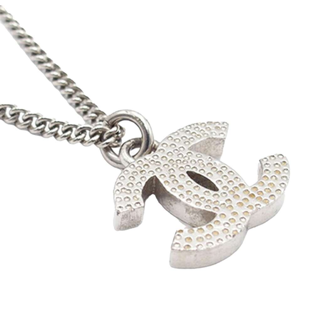 Chanel Rhinestones CC Pendant Necklace - 2