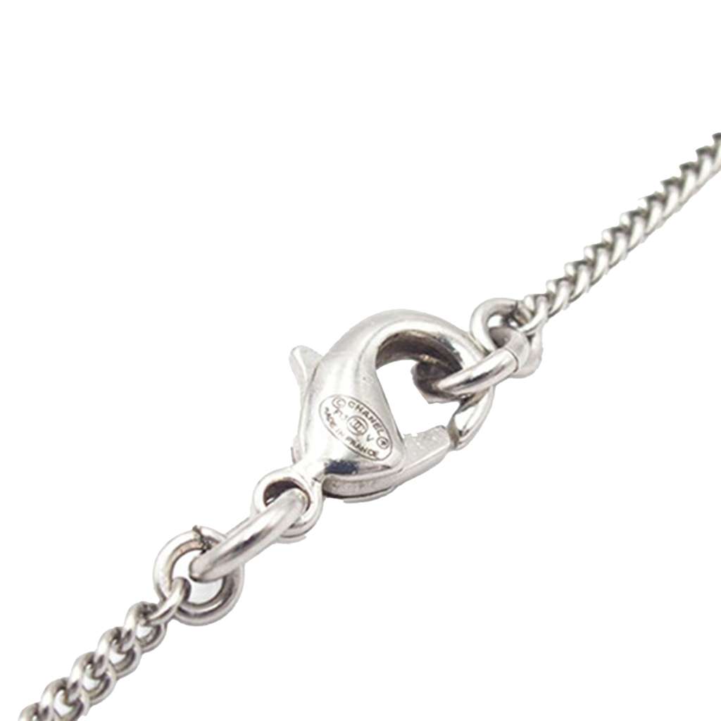 Chanel Rhinestones CC Pendant Necklace - 4