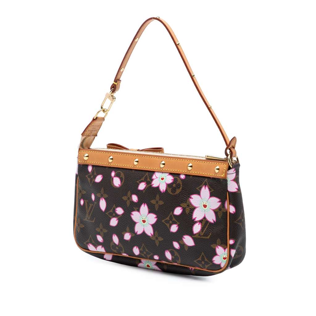 Louis Vuitton Takashi Murakami Monogram Cherry Blossom Pochette Accessoires - 2