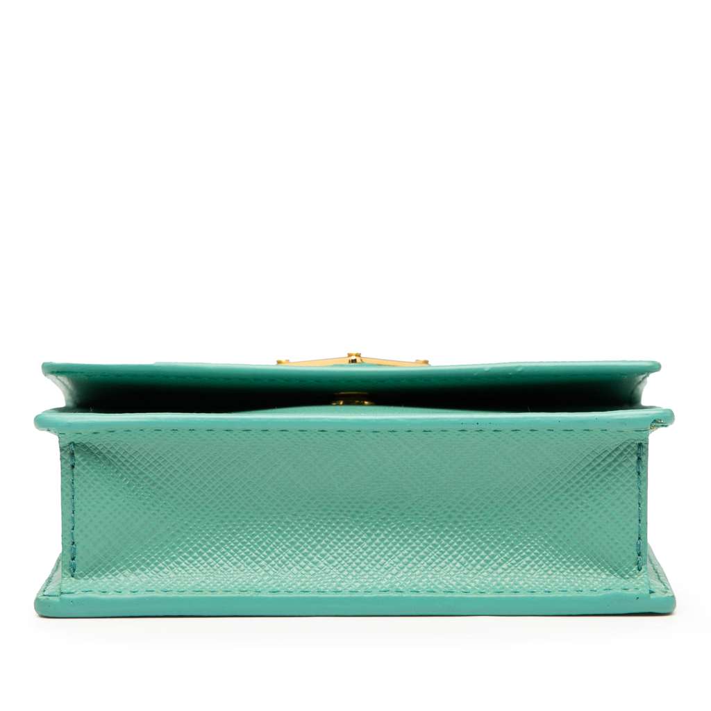 Prada Saffiano Lux Card Holder on Chain - 3
