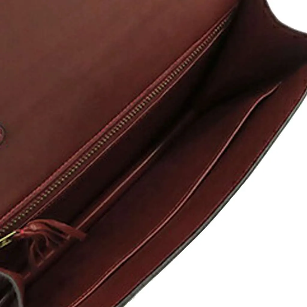 Hermès Box Calf Annie Red Leather Good - Model View