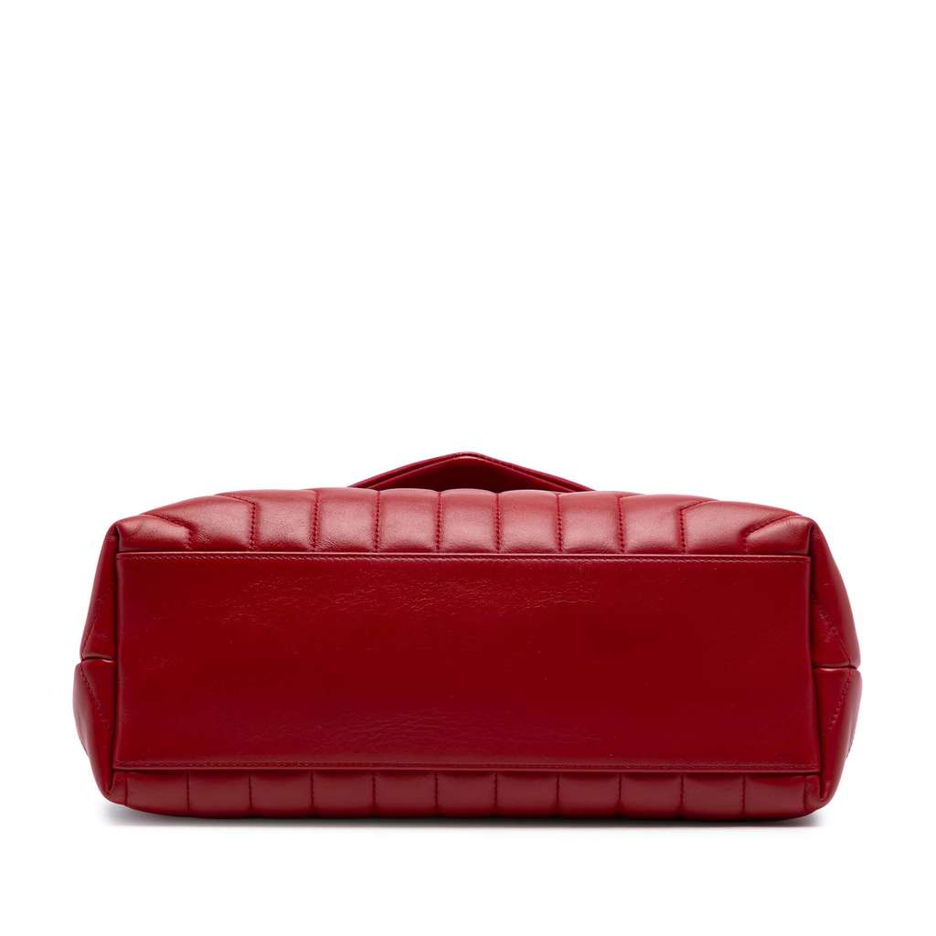 Saint Laurent Medium Leather Monogram Matelasse LouLou Bag - 3