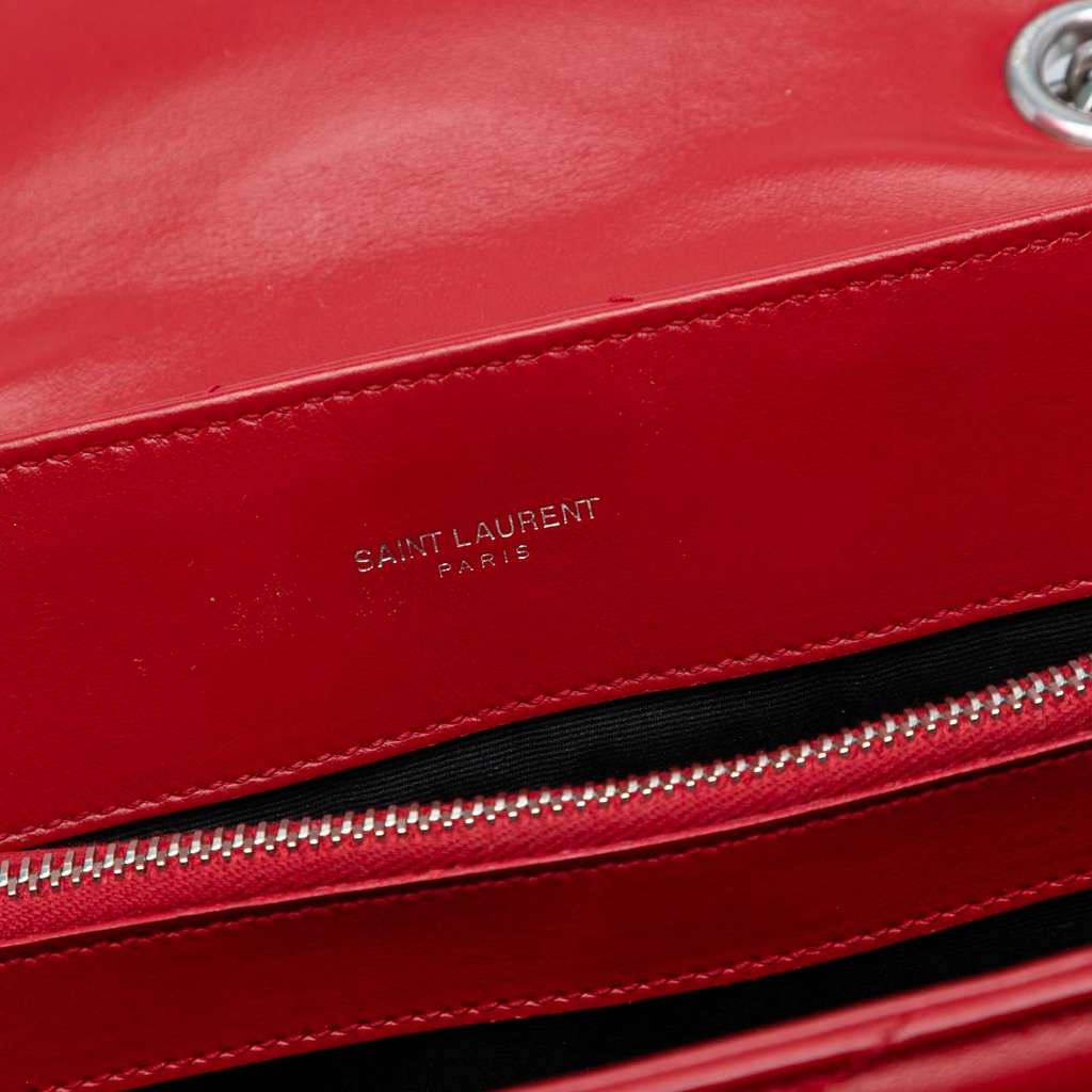 Saint Laurent Medium Leather Monogram Matelasse LouLou Bag - 5