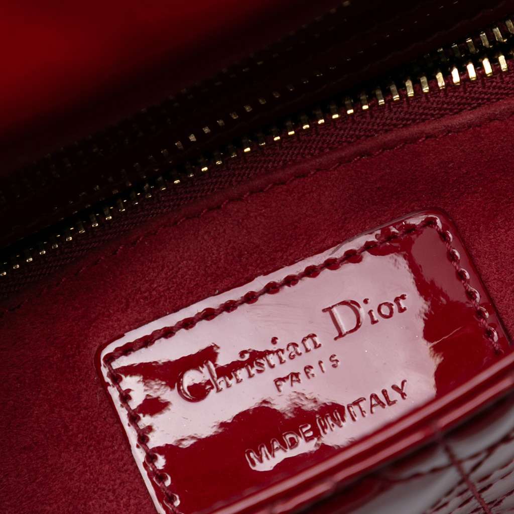 Dior Mini Patent Cannage Lady Dior - 5