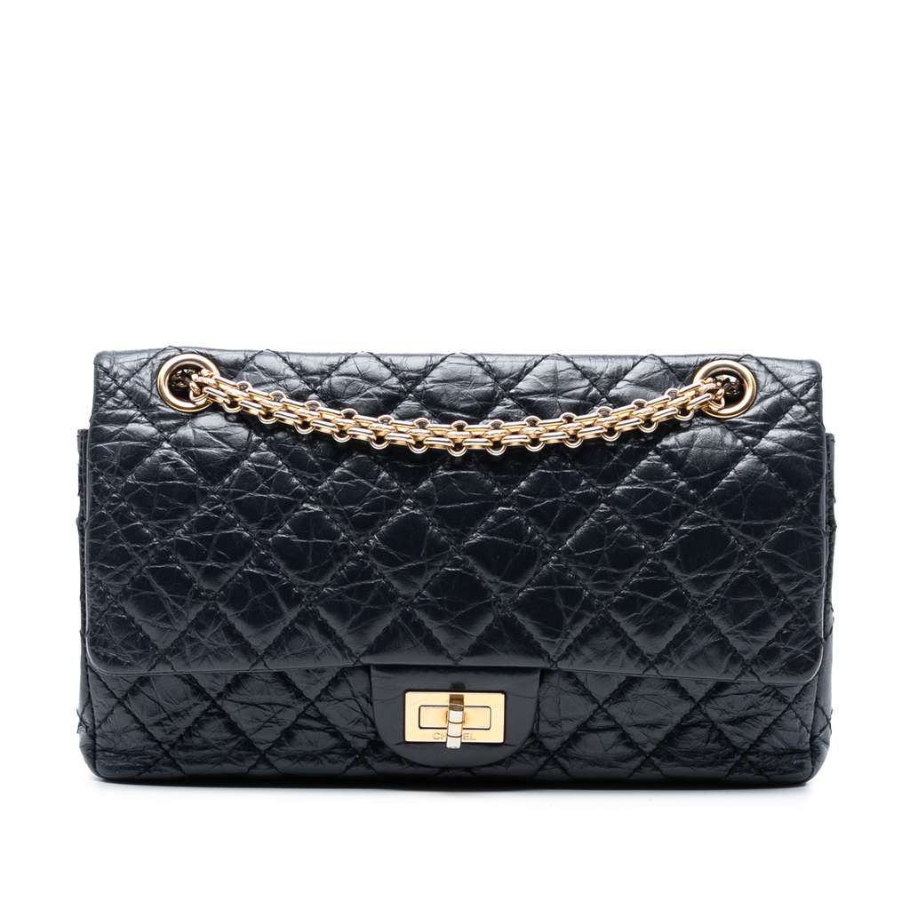 Chanel Reissue 2.55 Quilted Aged Calfskin Double Flap 225