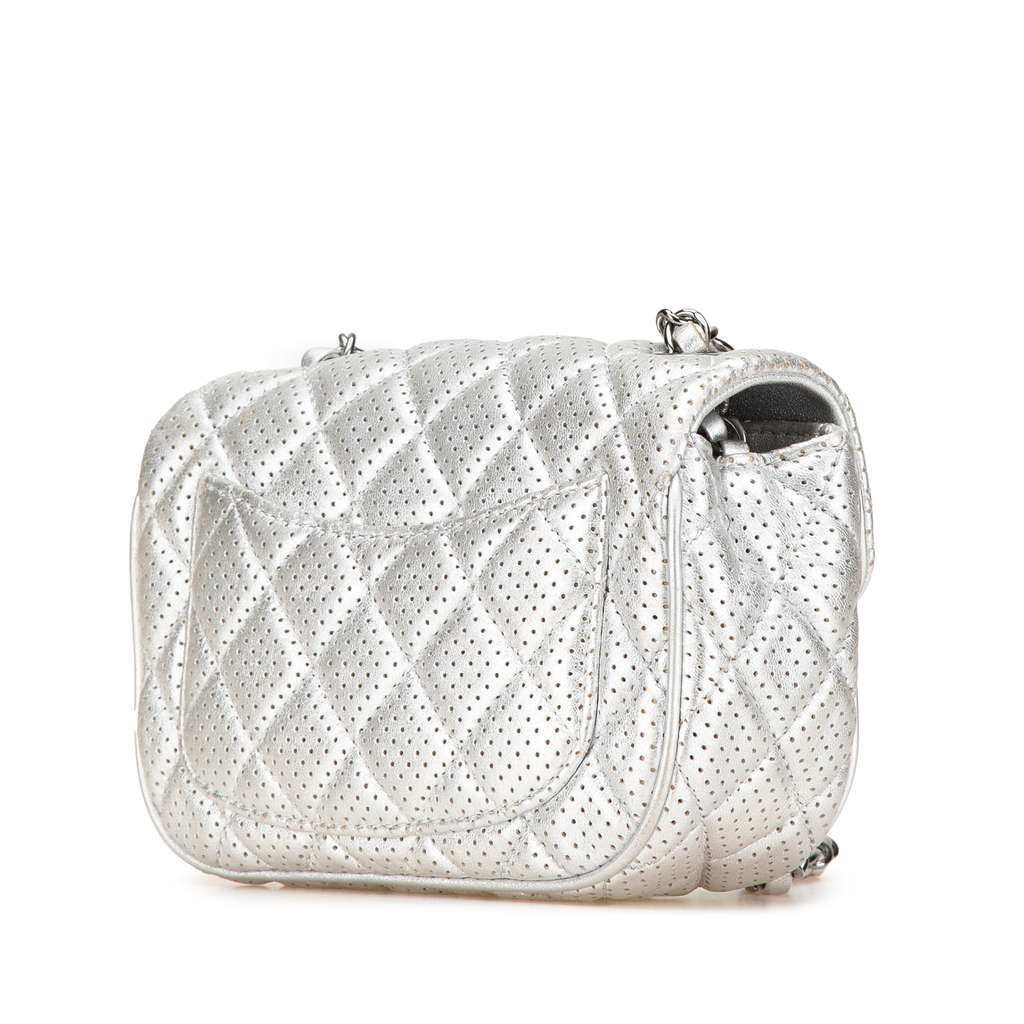 Chanel Mini Perforated Lambskin Punch Flap - 2