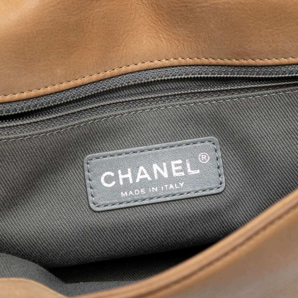Chanel CC Aged Calfskin Diamond Stitch Flap - 5