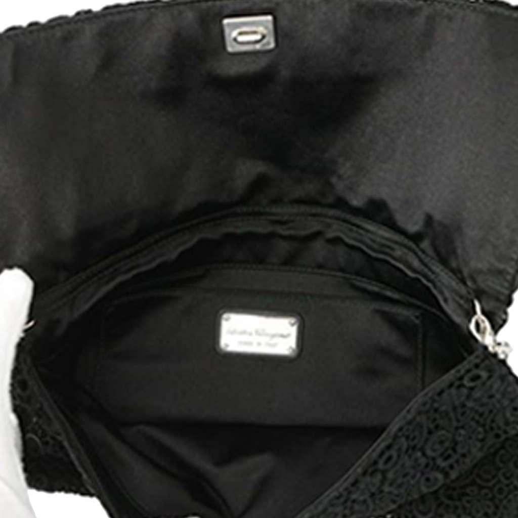 Salvatore Ferragamo Lace Vara Flap Crossbody - 4