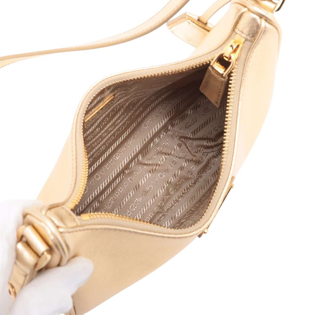 Prada Mini Metallic Saffiano Lux Re Edition Bag - 3