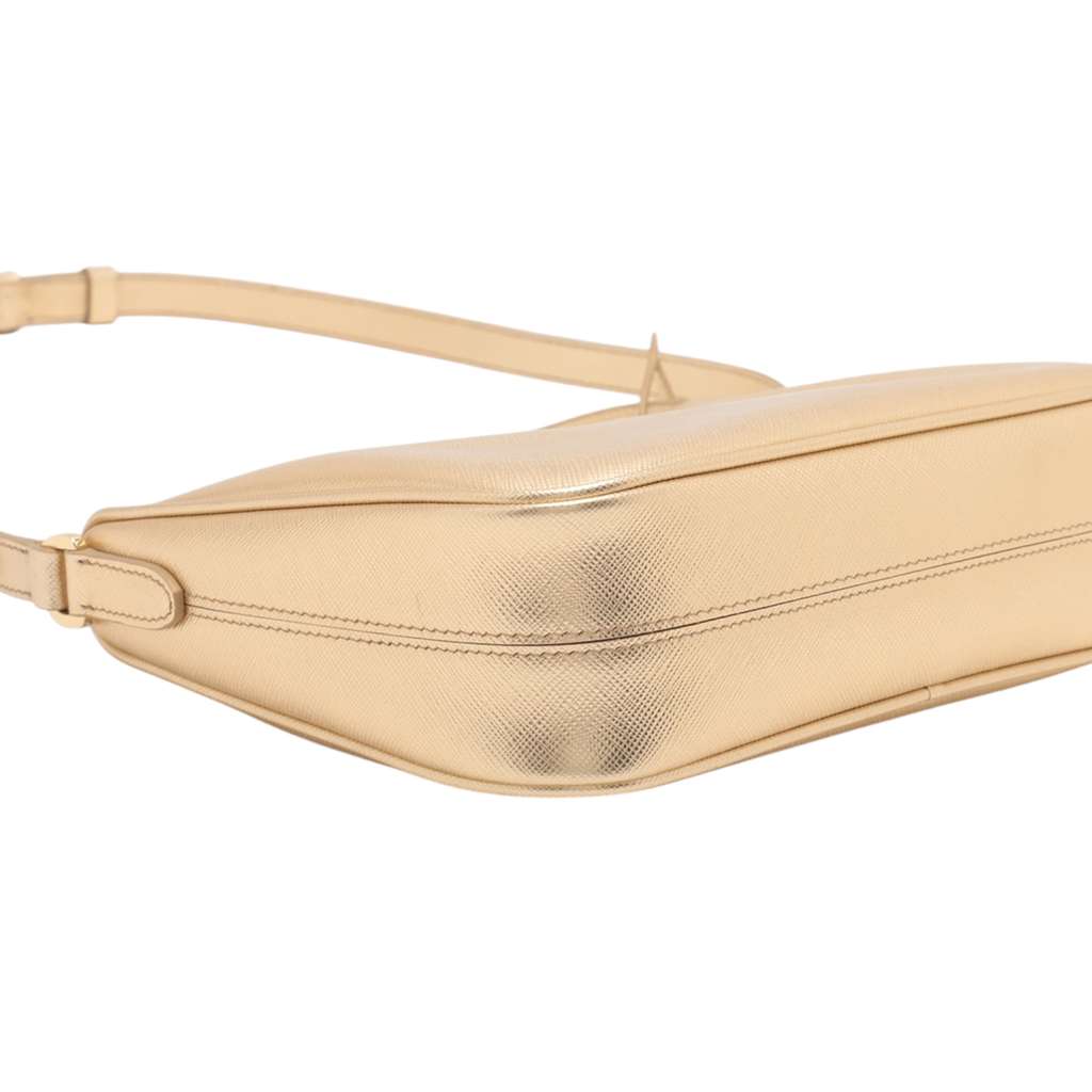 Prada Mini Metallic Saffiano Lux Re Edition Bag - 5