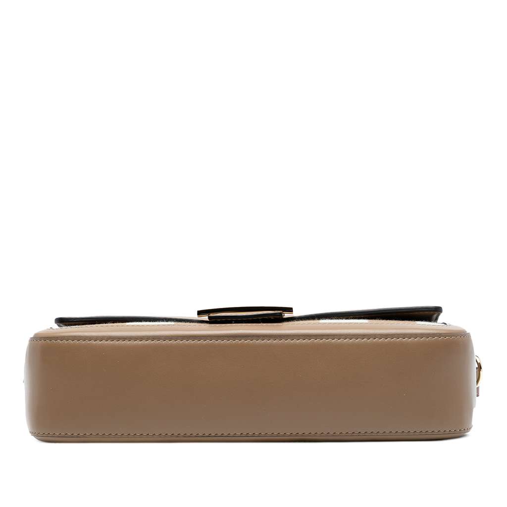 Fendi Pequin Canvas Baguette Satchel - 3