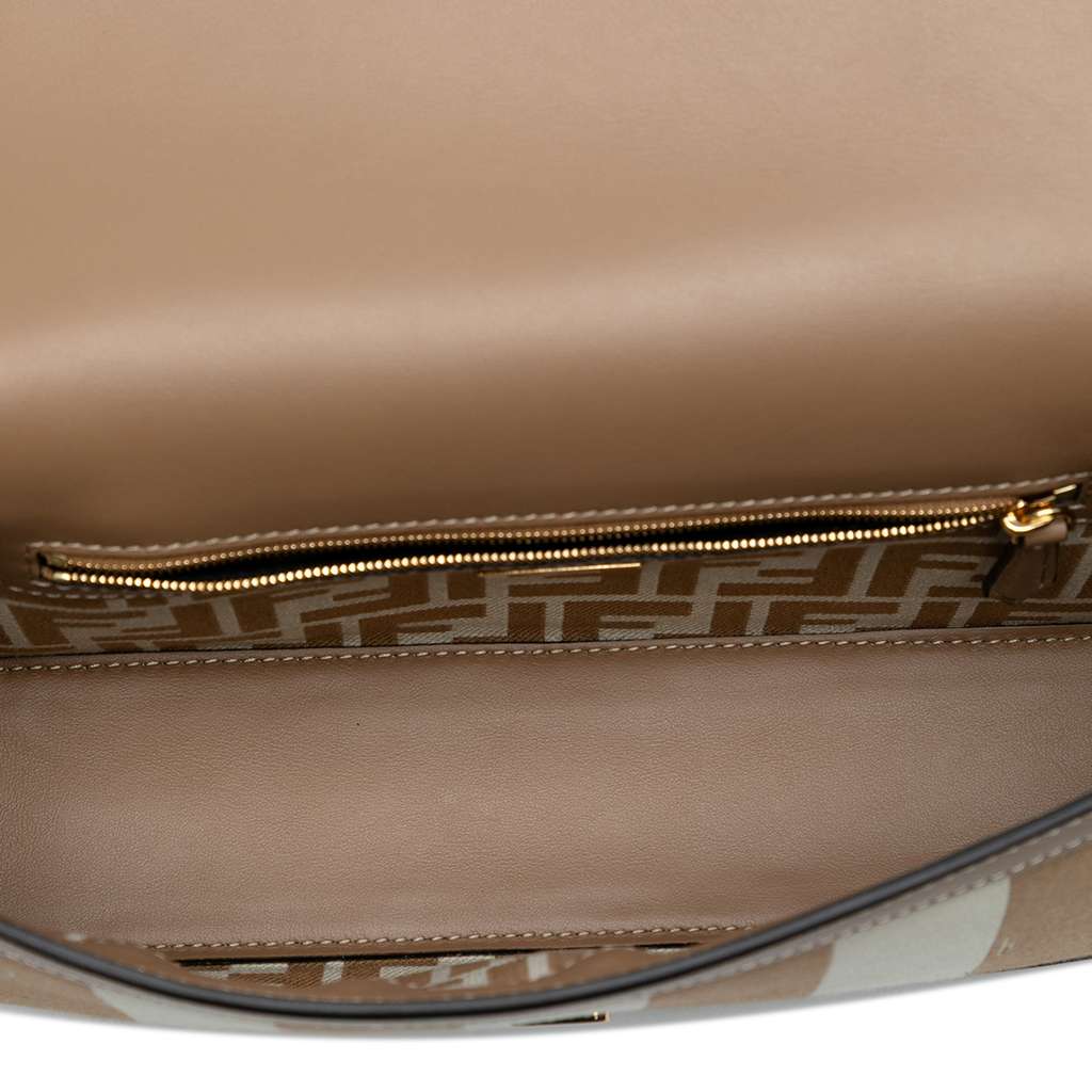 Fendi Pequin Canvas Baguette Satchel - 4