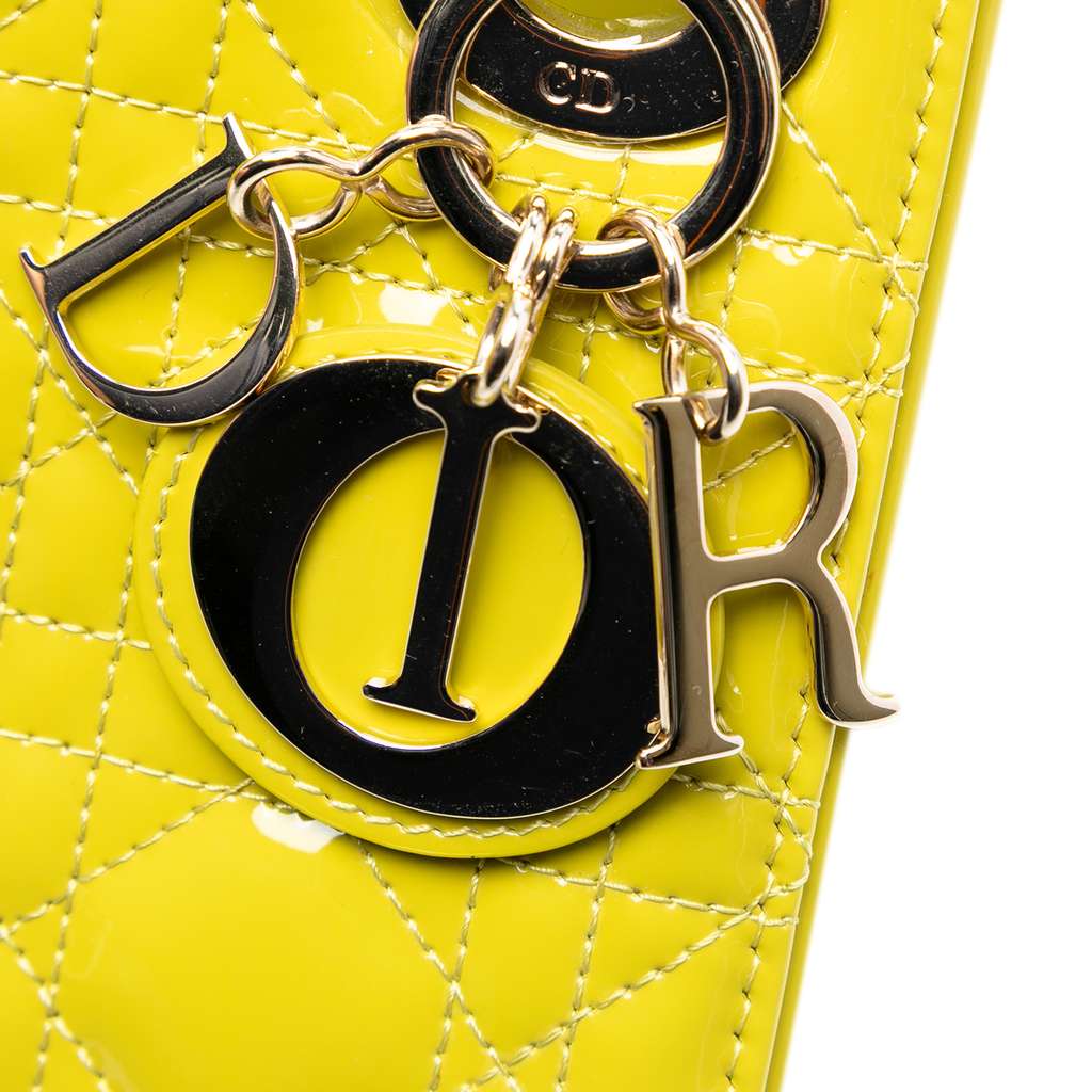 Dior Mini Patent Cannage Lady Dior - 5