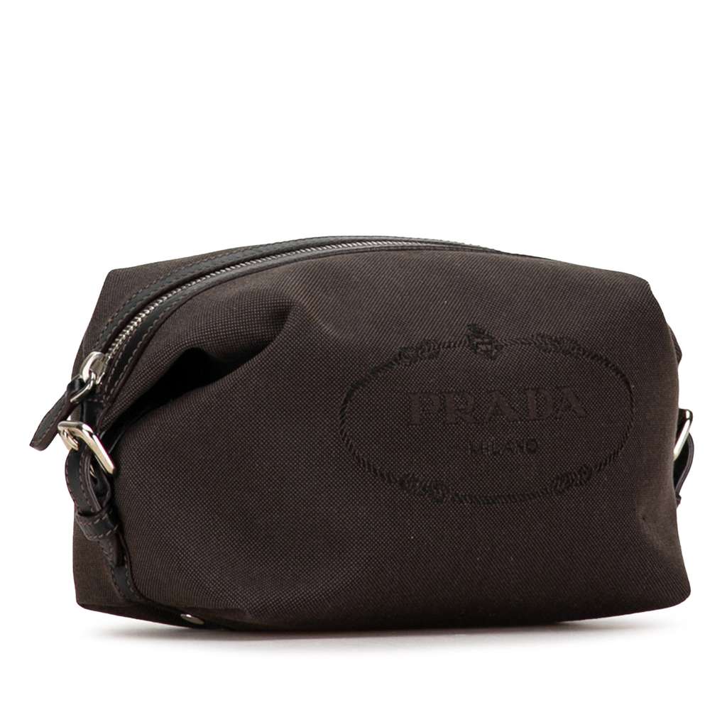 Prada Canapa Logo Canvas Pouch - 2