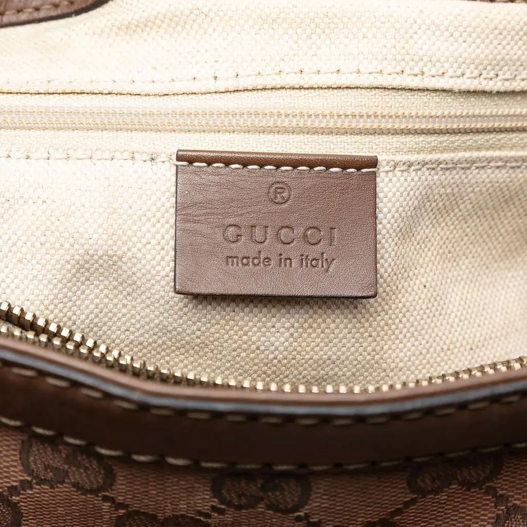 Gucci GG Canvas Sukey Tote Brown Canvas Good - Box View