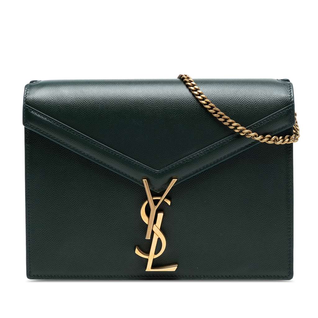 Saint Laurent Grain De Poudre Monogram Cassandra Clasp Bag