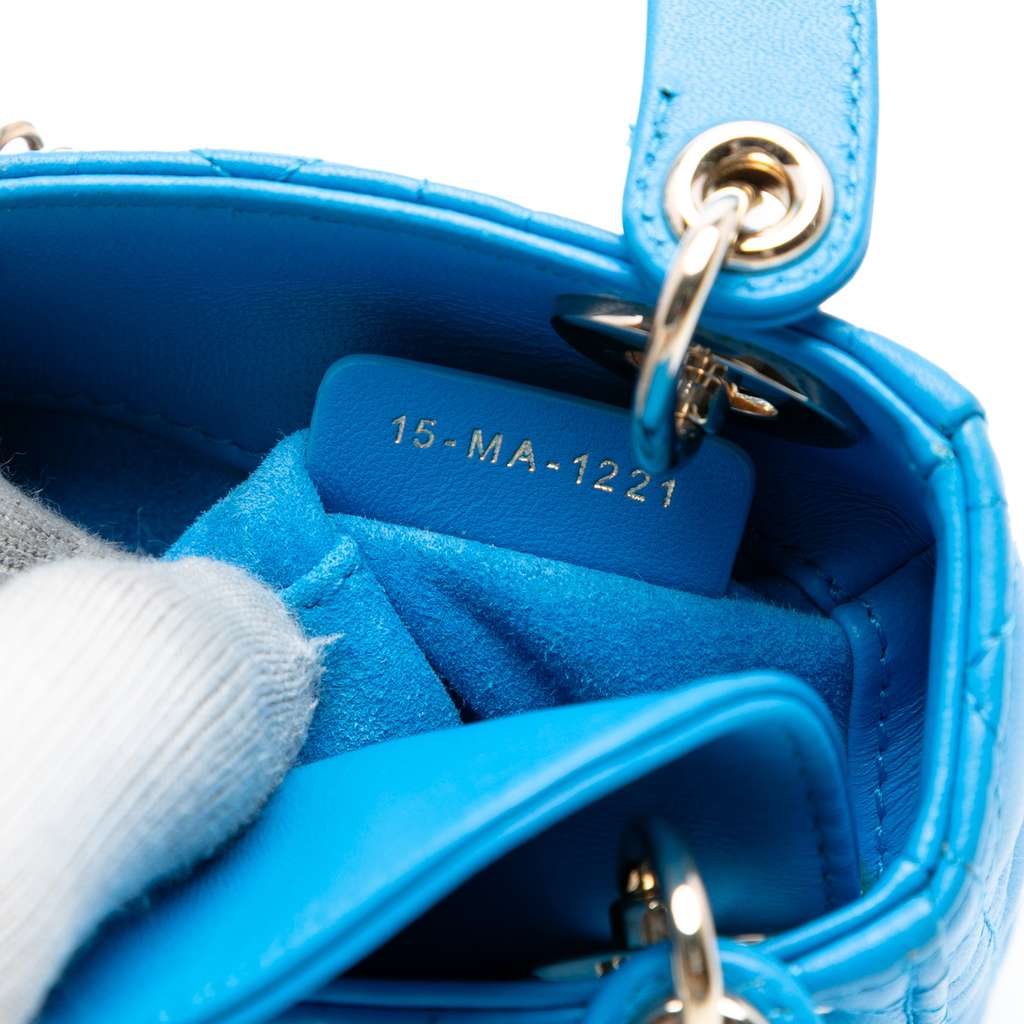 Dior Micro Lambskin Cannage Lady Dior - 5