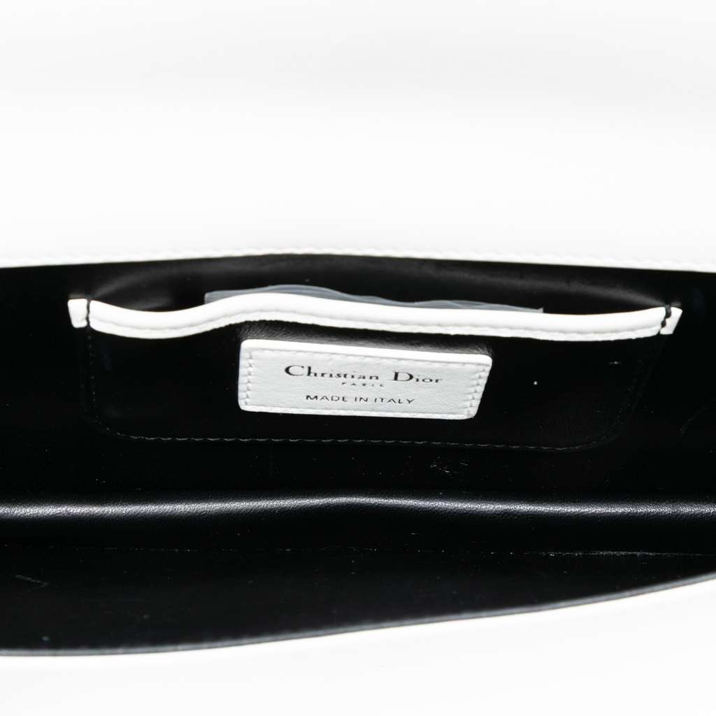 Dior Leather Patch Embellished Clutch on Chain - 4