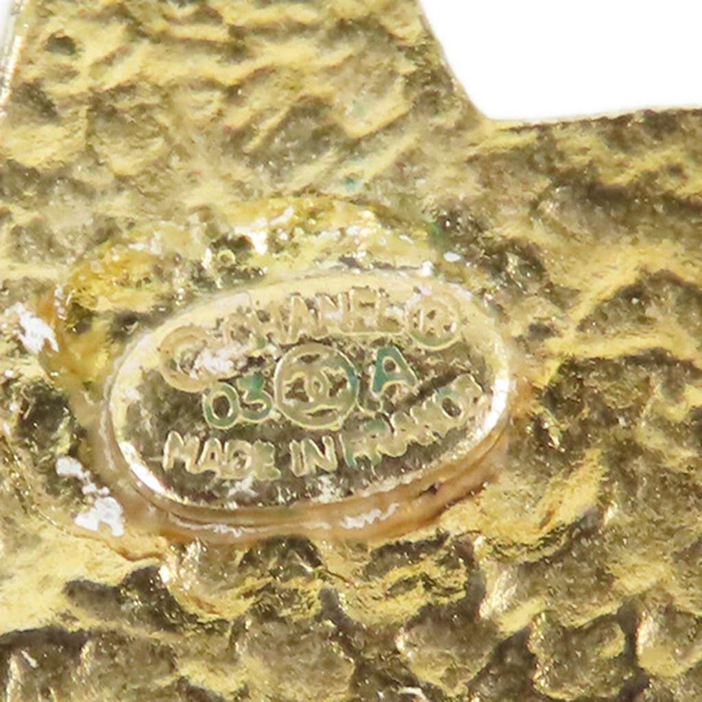 Chanel Gold Plated Enamel CC Logo Star Pendant Necklace - 5