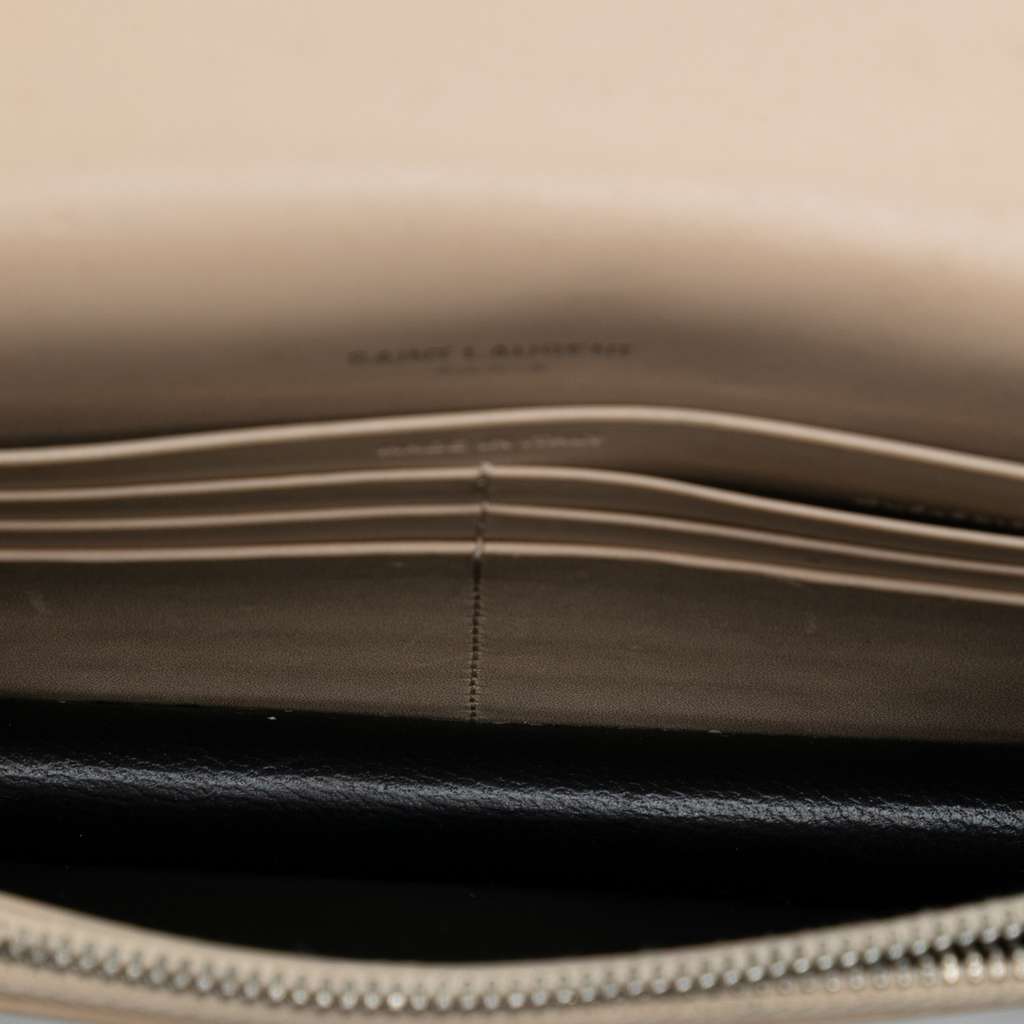 Saint Laurent Smooth Calfskin Monogram Kate Tassel Wallet on Chain - 4