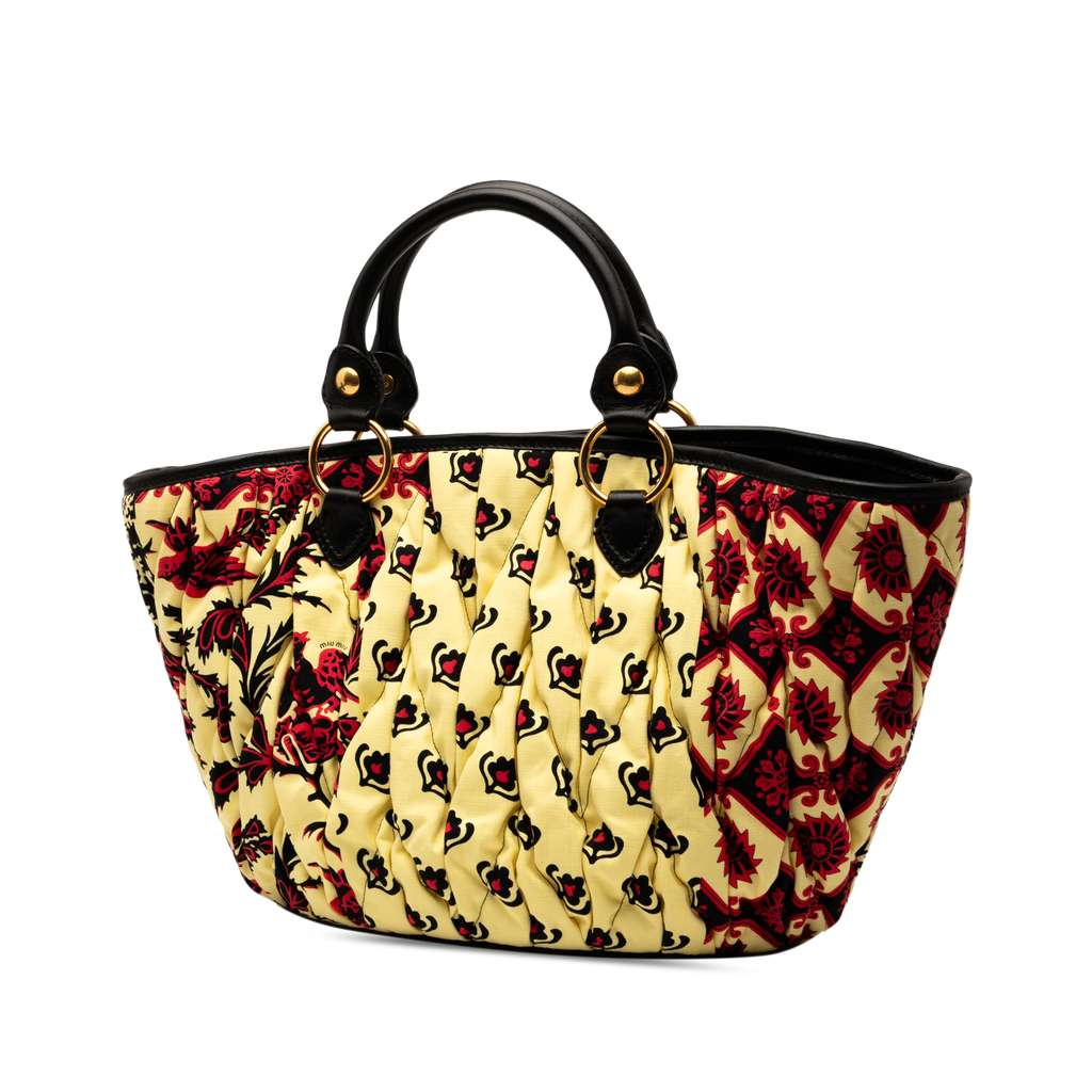 Miu Miu Limited Edition Matelasse Printed Canvas Handbag - 2