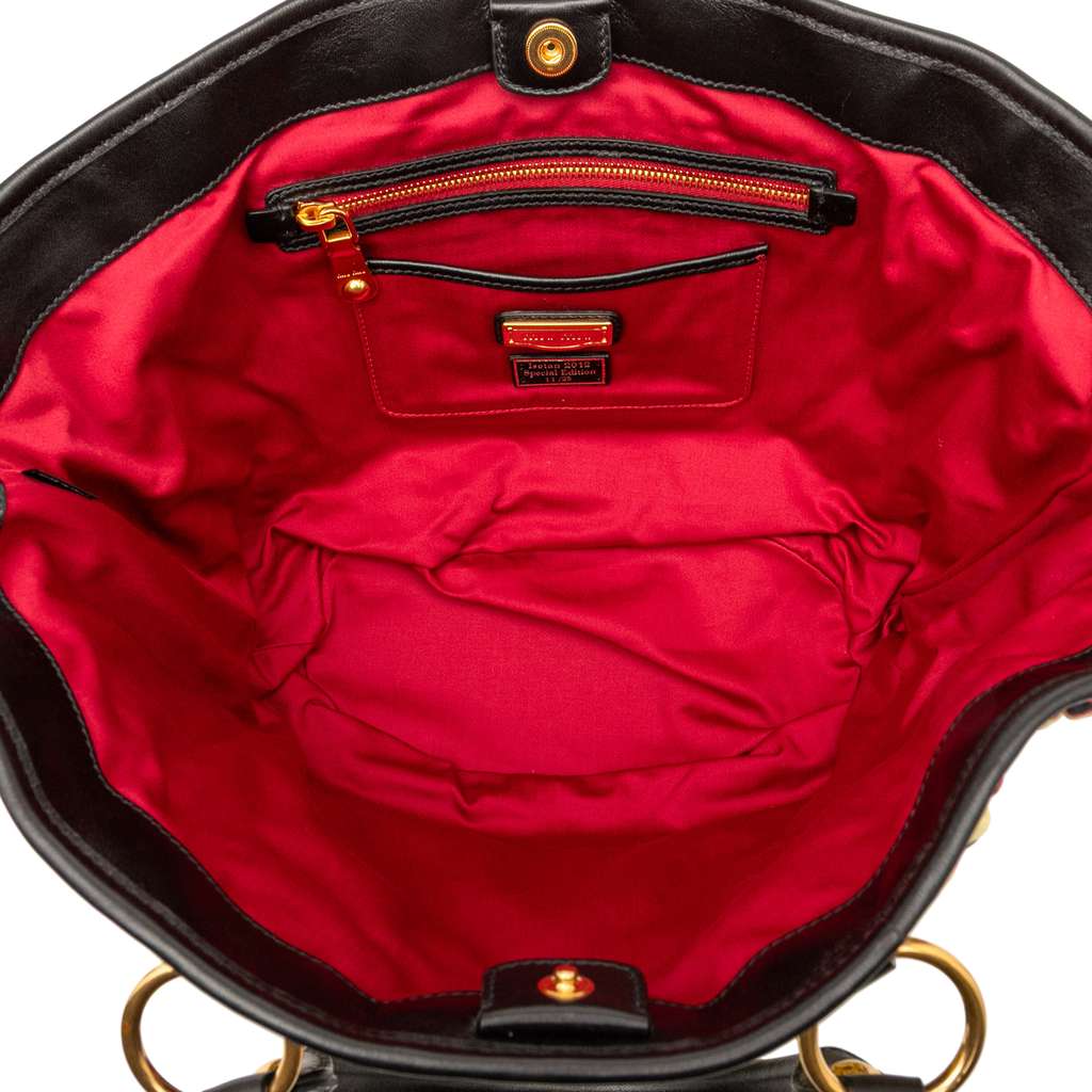 Miu Miu Limited Edition Matelasse Printed Canvas Handbag - 4