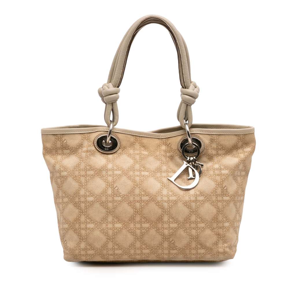 Dior Canvas Cannage Print Cherie Tote