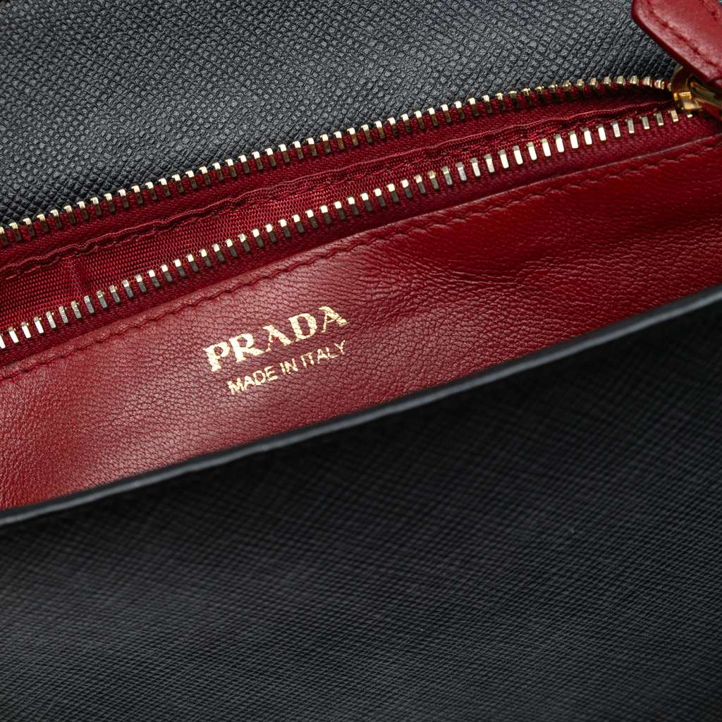 Prada Saffiano Wallet On Chain - 5