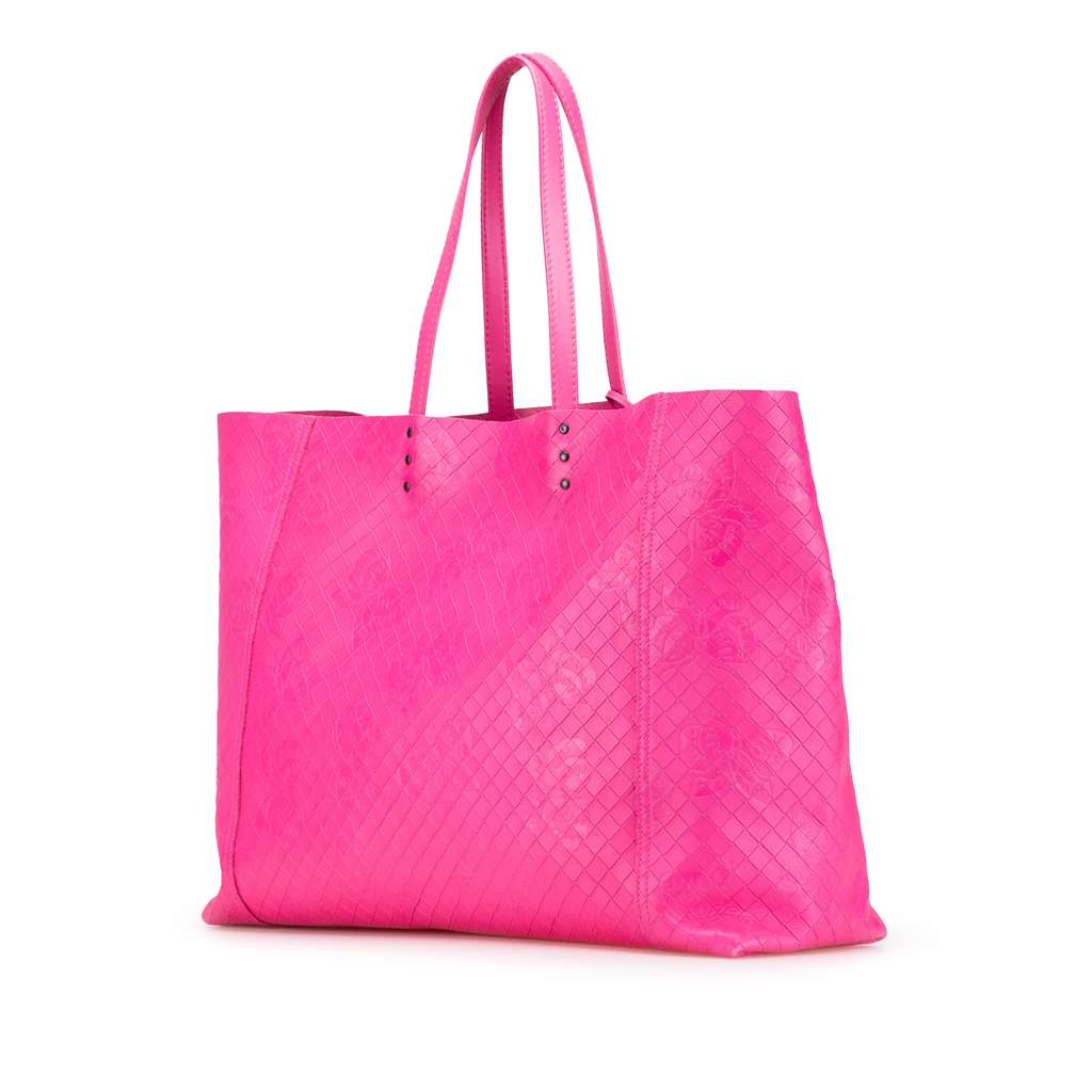 Bottega Veneta Leather Intrecciomirage Butterfly Tote - 2