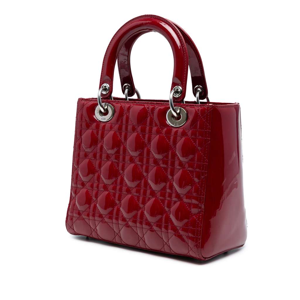 Dior Medium Patent Cannage Lady Dior - 2