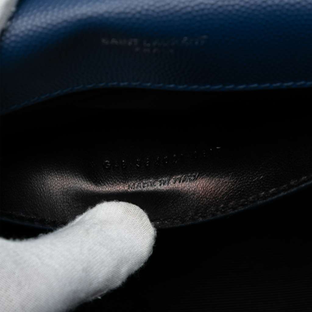 Saint Laurent Medium Grain De Poudre Monogram Kate Crossbody - 5