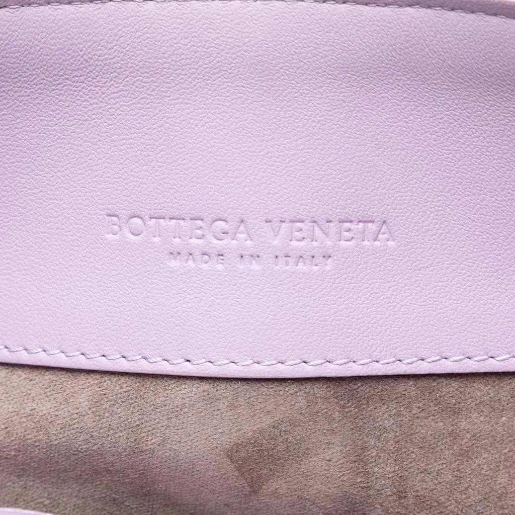 Bottega Veneta Small Nappa Intrecciato Olimpia Shoulder Bag Purple Leather Very good - Box View