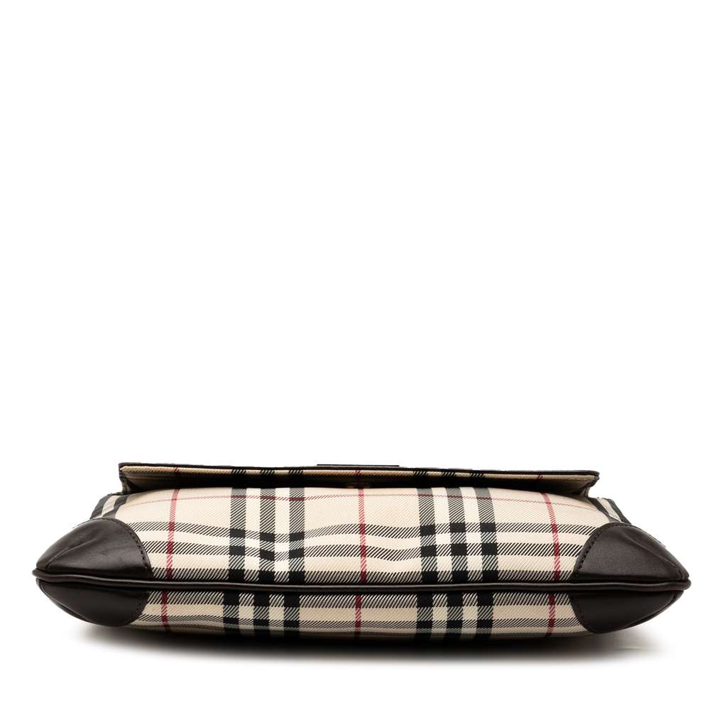 Burberry House Check Canvas Flap Crossbody - 3