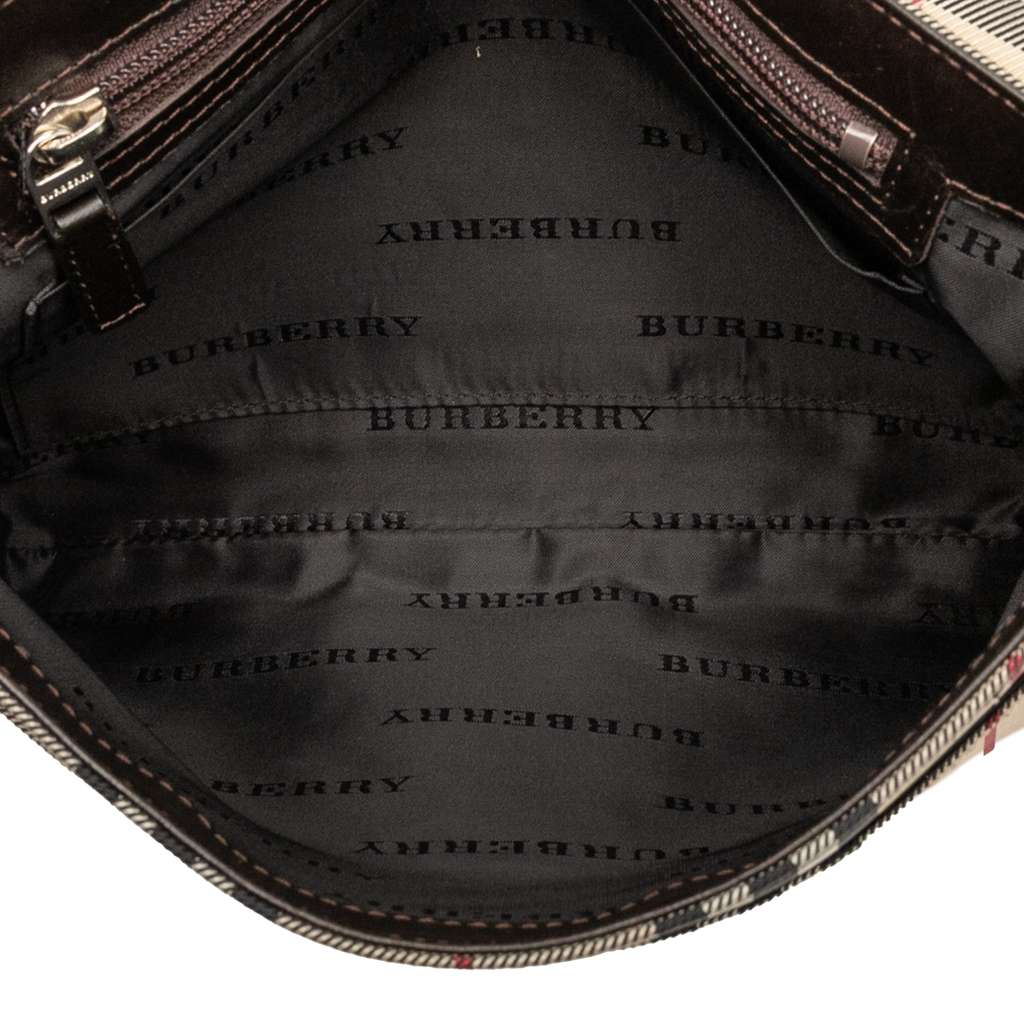 Burberry House Check Canvas Flap Crossbody - 4