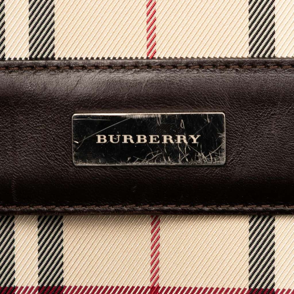 Burberry House Check Canvas Flap Crossbody - 5