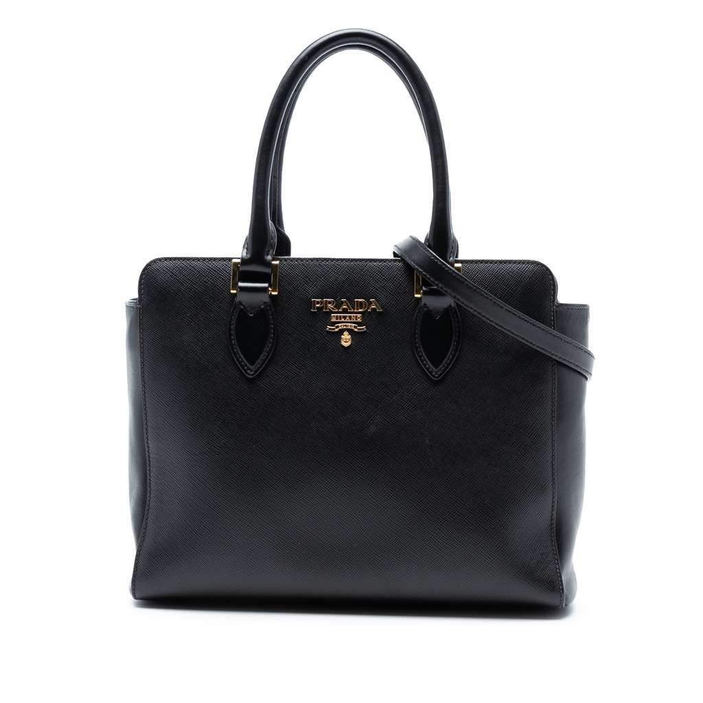 Prada Saffiano and Soft Calf Satchel
